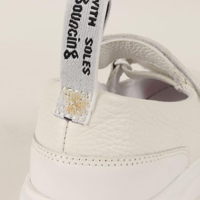 Dr.Martens ドクターマーチン サイズ:WOMEN UK7(26.0cm) | メリージェーン レザー シューズ (MAE) | ホワイト 白 | ブランド 靴 ベルクロ ストラップ【メンズ】【中古】【K4526】