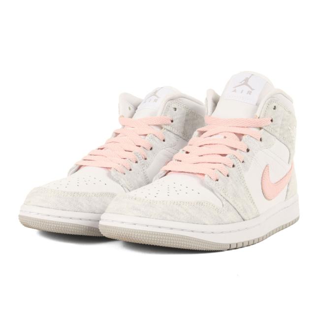NIKE ナイキ サイズ:WMNS US7(24.0cm) | WMNS AIR JORDAN 1 MID SE (DN4045-001) | ウィメンズ エア ジョーダン 1 ミッド | ライトアイアン アトモスフィア | ミドルカット スニーカー シューズ 靴【メンズ】【中古】【美品】【K4526】
