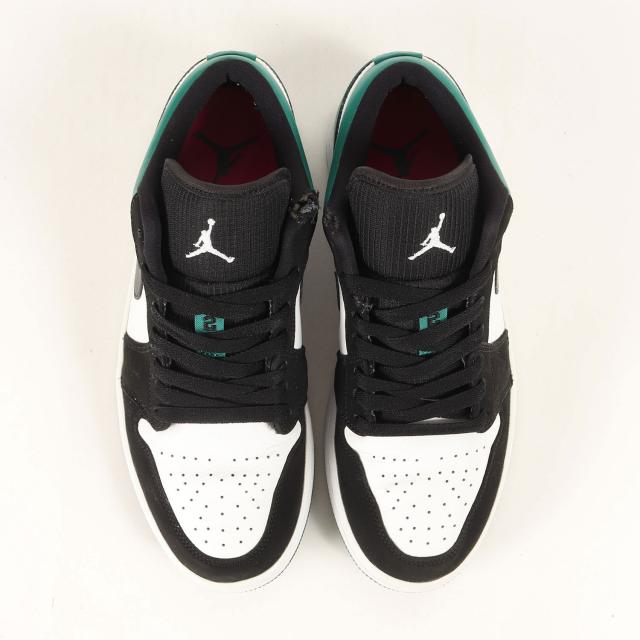 NIKE ナイキ サイズ:US8(26.0cm) | AIR JORDAN 1 LOW (553558-113) | エアジョーダン1 ロー | ホワイト ブラック ミスティックグリーン | ローカット スニーカー シューズ 靴【メンズ】【中古】【K4526】