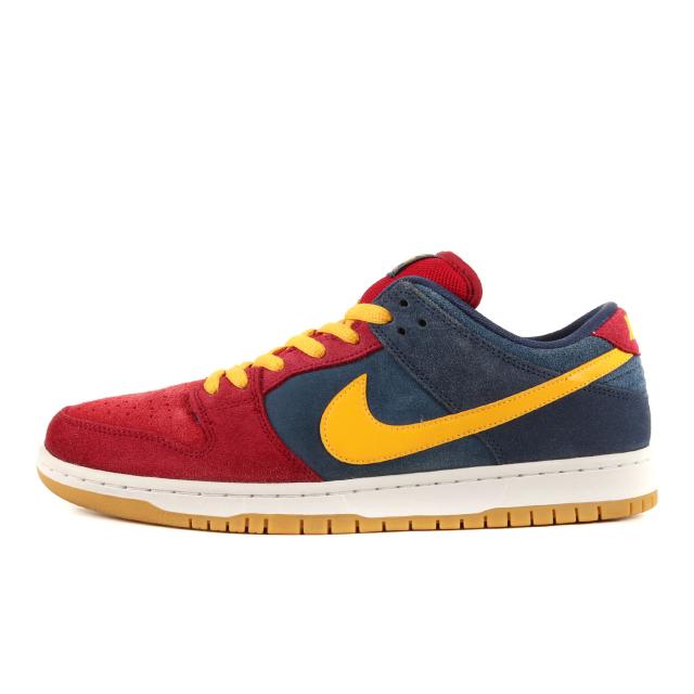NIKE ナイキ サイズ:29.0cm SB DUNK LOW PRO PRM BARCELONA (DJ0606-400) ダンク ロー バルセロナ ネイビー ユニバーシティゴールド US11 ローカット スニーカー スケート シューズ 靴【メンズ】【中古】【K4265】