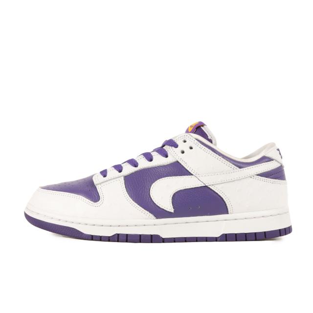 NIKE ナイキ サイズ:26.5cm WMNS DUNK LOW SE FLIP THE OLD SCHOOL (DJ4636-100) ウィメンズ ダンク ロー ホワイト バーシティパープル WMNS US9.5 ローカット スニーカー シューズ 靴【メンズ】【中古】【美品】【K4265】