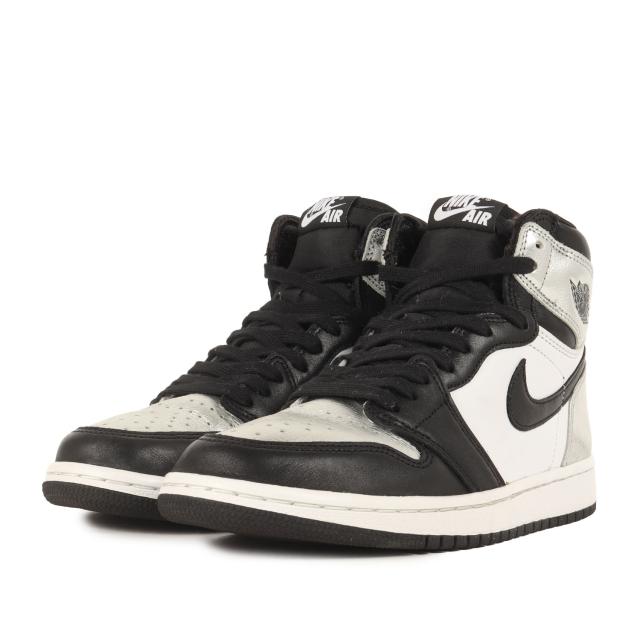 NIKE ナイキ サイズ:WMNS US7(24.0cm) | WMNS AIR JORDAN 1 HIGH OG SILVER TOE (CD0461-001) | ウィメンズ エアジョーダン 1 ハイ | シルバートゥ ブラック メタリックシルバー | ハイカット スニーカー シューズ 靴【メンズ】【中古】【K4538】