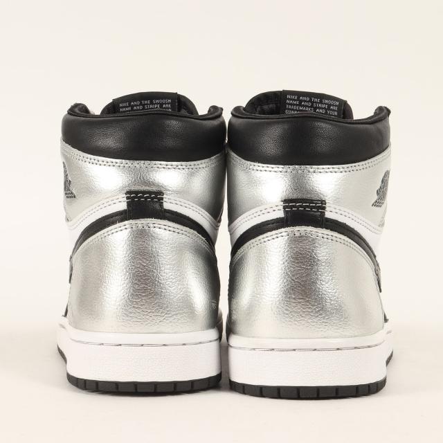 NIKE ナイキ サイズ:WMNS US7(24.0cm) | WMNS AIR JORDAN 1 HIGH OG SILVER TOE (CD0461-001) | ウィメンズ エアジョーダン 1 ハイ | シルバートゥ ブラック メタリックシルバー | ハイカット スニーカー シューズ 靴【メンズ】【中古】【K4538】