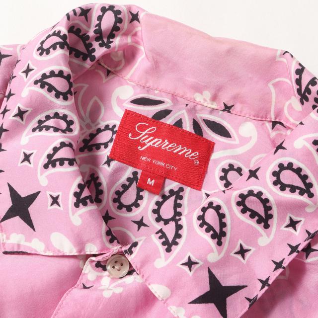 Supreme シュプリーム シャツ ピンク サイズ:M | 21SS バンダナ柄