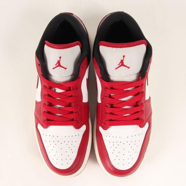 NIKE ナイキ サイズ:WMNS US9(26.0cm) | WMNS AIR JORDAN 1 LOW (DC0774-160) | ウィメンズ エア ジョーダン 1 ロー | ホワイト ジムレッド | ローカット スニーカー シューズ 靴【メンズ】【中古】【K4538】