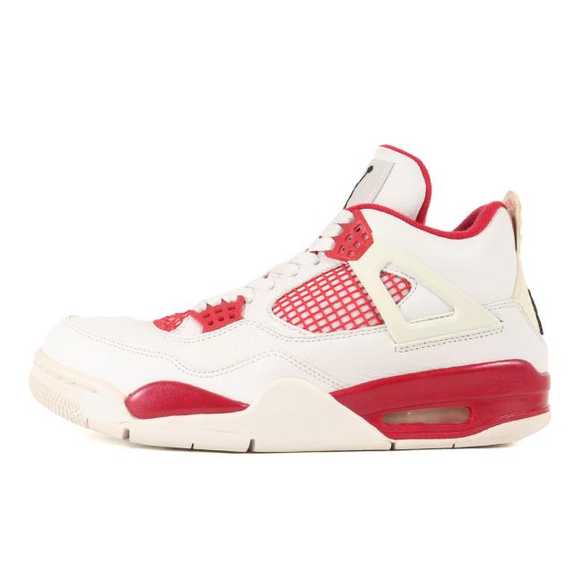 NIKE ナイキ サイズ:26.0cm AIR JORDAN 4 RETRO ALTERNATE 89 (308497-106) エア ジョーダン4 レトロ ホワイト ブラック ジムレッド US8 スニーカー シューズ 靴【メンズ】【中古】【K4265】