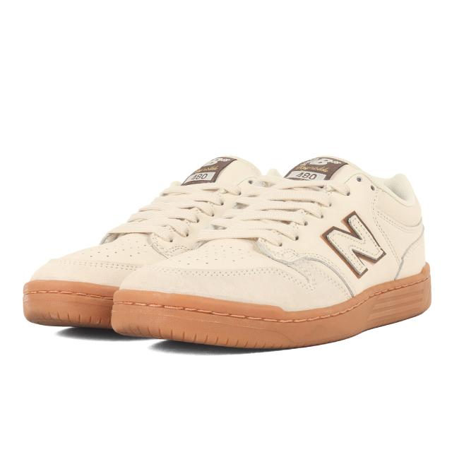 NEW BALANCE ニューバランス サイズ:US8.5D(26.5cm) | ANDREW REYNOLDS NUMERIC NM480 DRW | ヌメリック アンドリュー・レイノルズ | シーソルト ブラウン | ローカット スニーカー シューズ 靴【メンズ】【中古】【美品】【K4528】