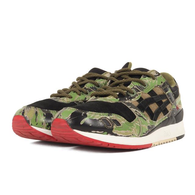 asics アシックス サイズ:US8.5(26.5cm) | ATMOS別注 GEL-LYTE 3 TIGER CAMO | アトモス ゲルライト3 タイガーカモ | 迷彩 | ローカット スニーカー シューズ 靴 | コラボ 別注【メンズ】【中古】【K4528】