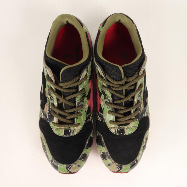 asics アシックス サイズ:US8.5(26.5cm) | ATMOS別注 GEL-LYTE 3 TIGER CAMO | アトモス ゲルライト3 タイガーカモ | 迷彩 | ローカット スニーカー シューズ 靴 | コラボ 別注【メンズ】【中古】【K4528】