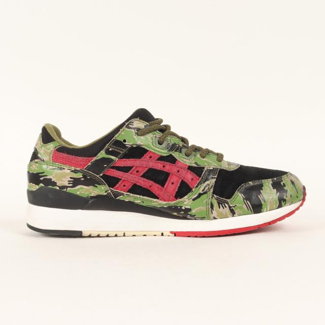 asics アシックス サイズ:US8.5(26.5cm) | ATMOS別注 GEL-LYTE 3 TIGER CAMO | アトモス ゲルライト3 タイガーカモ | 迷彩 | ローカット スニーカー シューズ 靴 | コラボ 別注【メンズ】【中古】【K4528】