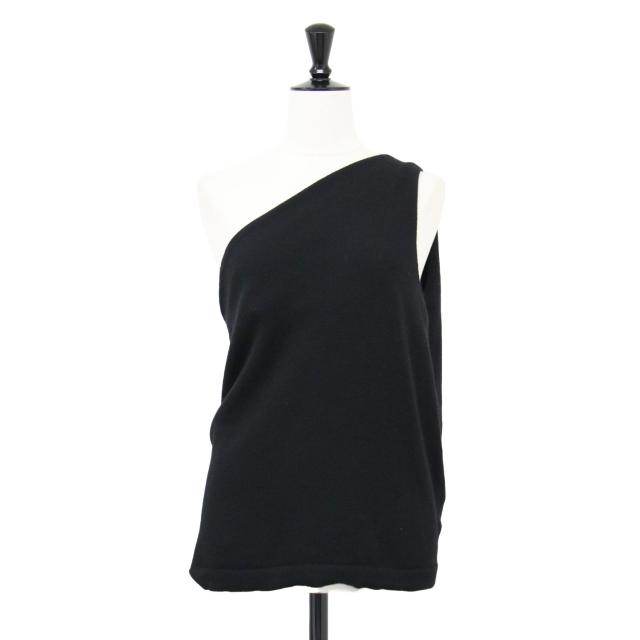 ROHE ロヘ ニット ブラック 黒 サイズ:36(S) | 25春夏 ワンショルダー ニット | Sculptural open back top 25080250001410 | プルオーバー コンパクト ウール | イタリア製 | トップス セーター【レディース】【中古】【K4528】
