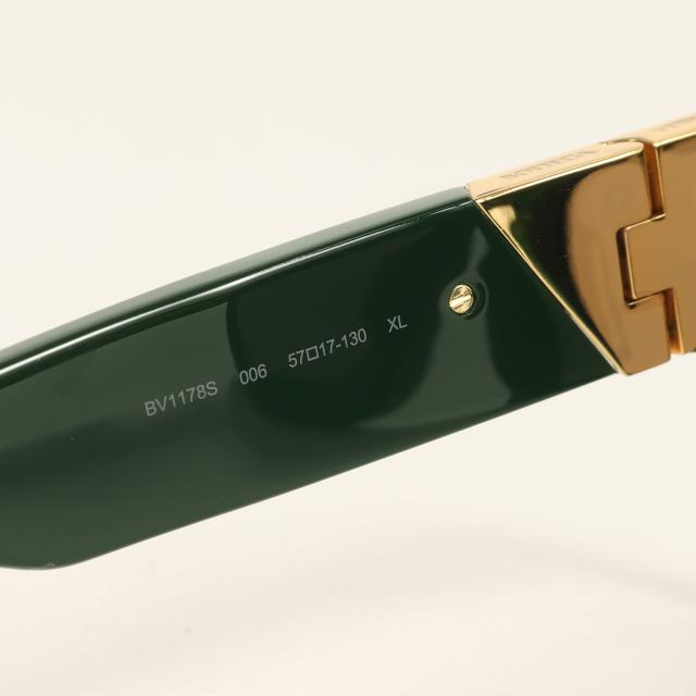 BOTTEGA VENETA ボッテガヴェネタ スクエア セルフレーム サングラス (BV1178S) ダークグリーン 57□17-130 日本製 メガネ ファッション アイテム【メンズ】【中古】【K4261】 BOTTEGA VENETA ボッテガヴェネタ スクエア セルフレーム サングラス