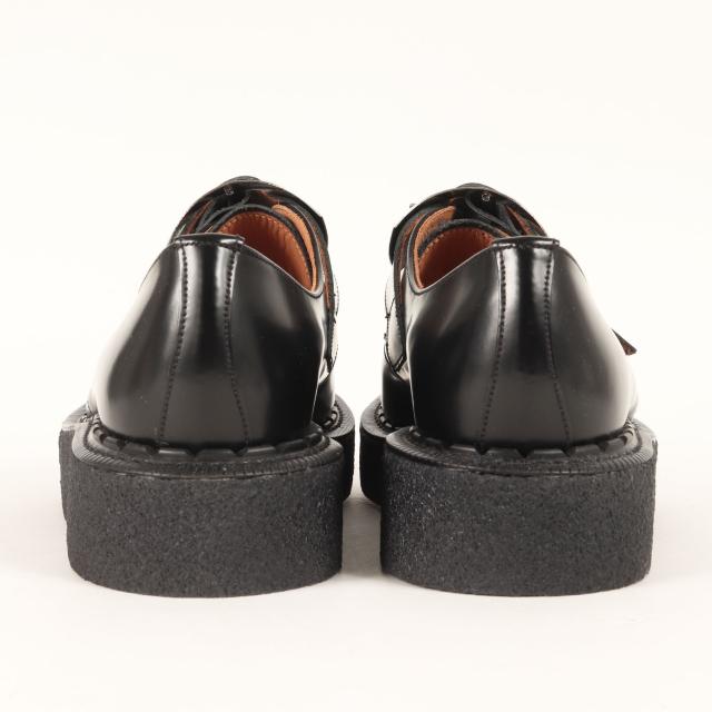 COMME des GARCONS HOMME PLUS コムデギャルソン オムプリュス ブラック 黒 サイズ:UK10(28.5cm相当) | 24AW GEORGE COX バックル モンク レザー クリーパー ドレス シューズ (Platform Brogue PN-K103) | コラボ 靴 ラバーソール【メンズ】【K4530】_2