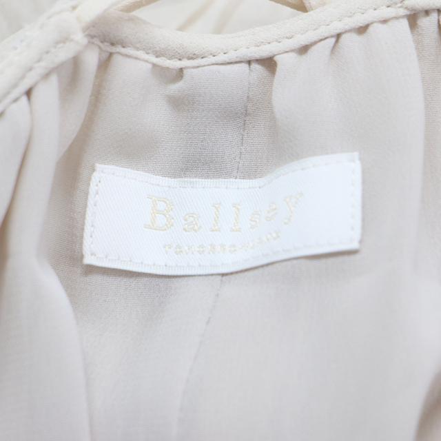 Ballsey ボールジー サロペット ライトベージュ サイズ:36(9号) | 21春夏 ランダムプリーツ ジョーゼット バッククロス サロペット / オールインワン / ワイドパンツ | ロング丈 | ボトムス【レディース】【中古】【K4530】_3