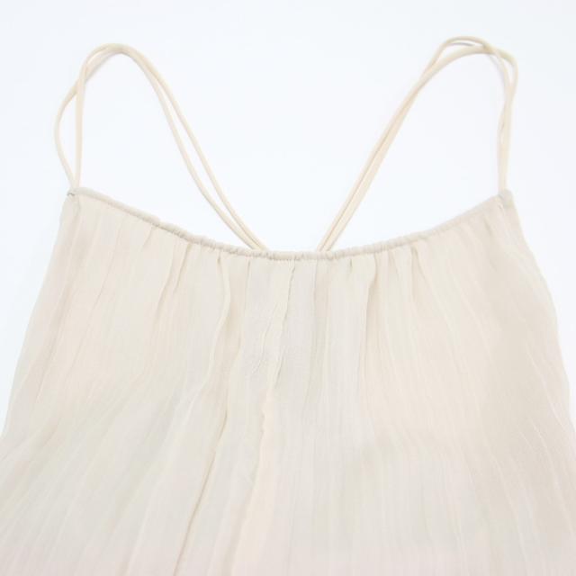 Ballsey ボールジー サロペット ライトベージュ サイズ:36(9号) | 21春夏 ランダムプリーツ ジョーゼット バッククロス サロペット / オールインワン / ワイドパンツ | ロング丈 | ボトムス【レディース】【中古】【K4530】_4