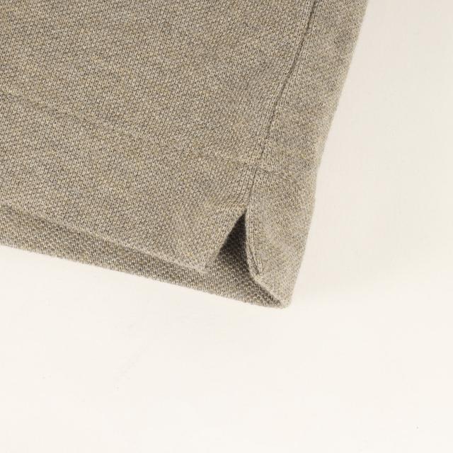 LACOSTE ラコステ ポロシャツ ヘザーブラウン ホワイト サイズ:US M | ワイドボーダー ワニ 刺繍 鹿の子 ポロシャツ (PH997LJ) | CLASSIC FIT | トップス 半袖【メンズ】【中古】【美品】【K4531】_4