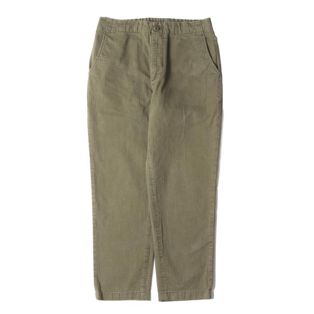 Ron Herman ロンハーマン パンツ カーキ サイズ:S | ヘリンボーン ツイル イージー パンツ (3220600039) | MADE IN JAPAN | ボトムス ズボン【メンズ】【中古】【美品】【K4531】