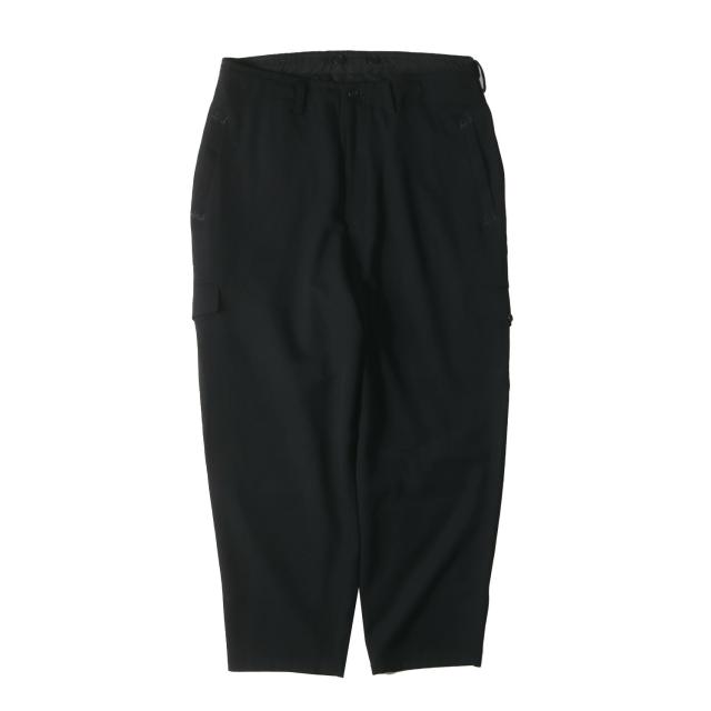 Yohji Yamamoto(Ys) ヨウジヤマモト パンツ サイズ:3 23AW 配色ステッチ ウールギャバ カーゴ パンツ (MJ-P13-134) / Ys for men ブラック 黒 ボトムス ズボン 日本製【メンズ】【中古】【新品同様】【K4265】
