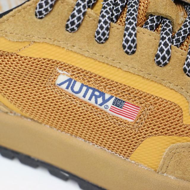 AUTRY オートリー キャメル サイズ:38(24.5cm) | 25春夏 メッシュ スエード ローカット スニーカー | WILDPACE LOW WOM | レースアップ | シューズ 靴【レディース】【中古】【美品】【K4531】