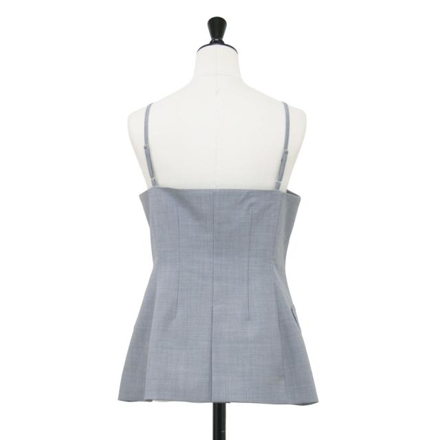 LE CIEL BLEU ルシェルブルー ビスチェ グレー サイズ:36(S) | 24春夏