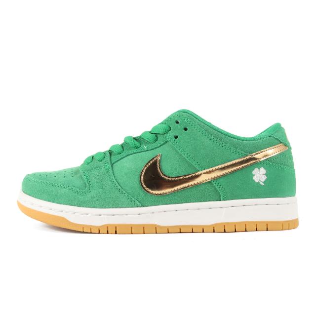 NIKE ナイキ サイズ:25.5cm SB DUNK LOW PRO ST. PATRICKS DAY (BQ6817-303) ダンク ロー ラッキーグリーン メタリックゴールド US7.5 ローカット スニーカー シューズ 靴【メンズ】【K4275】