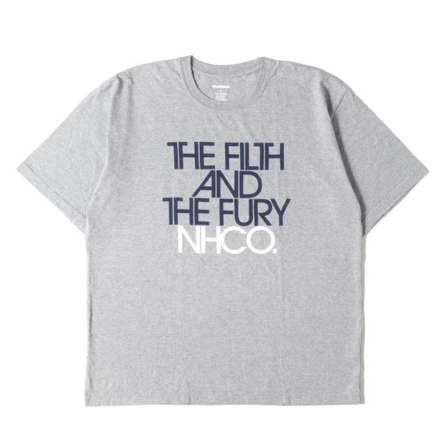 NEIGHBORHOOD ネイバーフッド Tシャツ グレー サイズ:L | 24SS ブランドロゴ クルーネック Tシャツ | トップス カットソー 半袖【メンズ】【中古】【美品】【K4533】