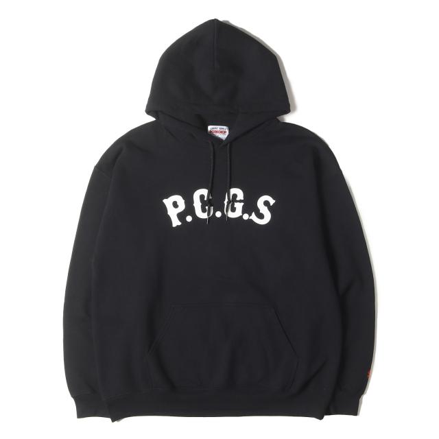 ポークチョップ パーカー グレー L porkchop garage プリントスエット