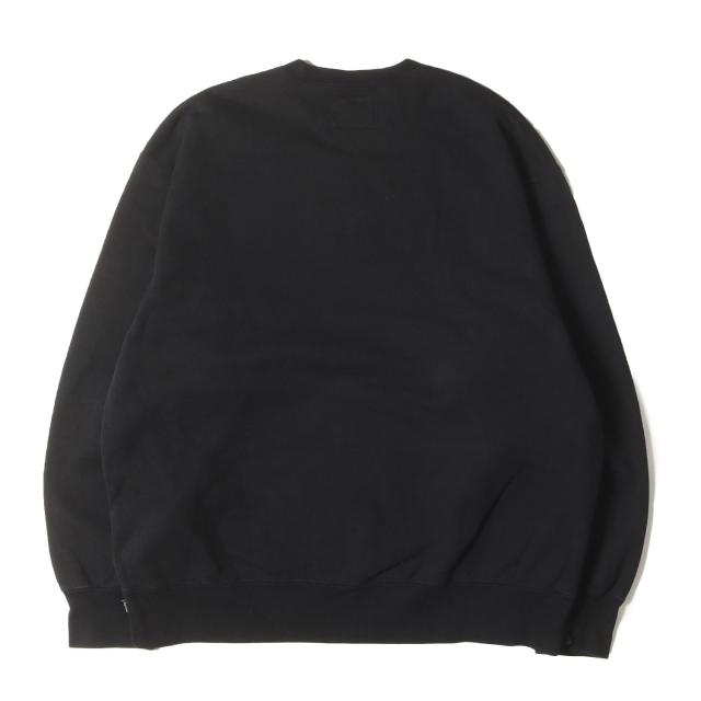 Supreme ブラック クルーネック スウェット