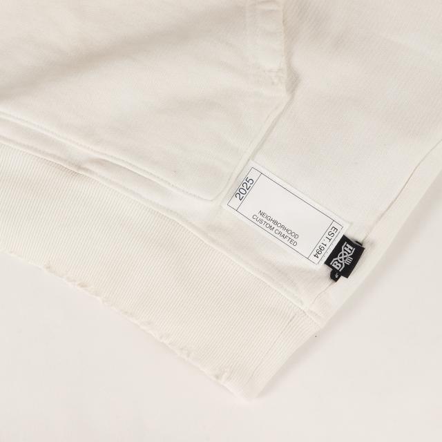 NEIGHBORHOOD ネイバーフッド パーカー ホワイト 白 サイズ:S | 25SS BOUNTY HUNTER サベージ スウェットパーカー (SAVAGE SWEAT HOODIE LS) | トップス フーディー | コラボ 別注【メンズ】【K4535】