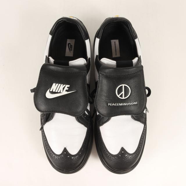 NIKE ナイキ サイズ:US9.5(27.5cm) | PEACEMINUSONE KWONDO1 (DH2482-101) | ピースマイナスワン コラボ クウォンド1 | ブラック ホワイト 黒白 | ローカット スニーカー シューズ 靴【メンズ】【中古】【K4536】