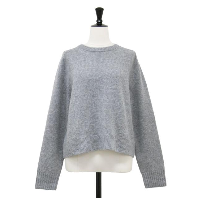 Theory セオリー ニット グレー サイズ:S | 24秋冬 ウール カシミヤ クルーネック プルオーバー | Lana Cash Cropped CN PO | ニット | 長袖 クロップド丈 ミドルゲージ | トップス セーター【レディース】【中古】【K4666】 Theory セオリー グレー サイズ:S | 24秋冬 ウール カシミヤ クルー