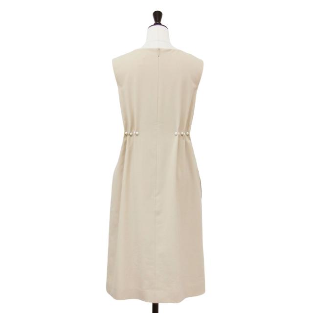 Rene ルネ ワンピース ベージュ サイズ:34(XS) | パール タック