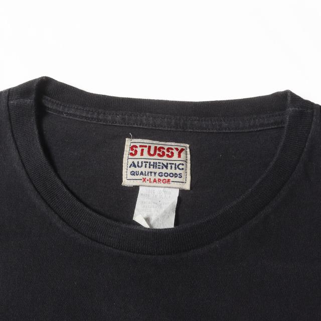 STUSSY ステューシー Tシャツ ブラック 黒 サイズ:XL | 90s OLD STUSSY アイコン プリント クルーネック Tシャツ (USA製) | トップス カットソー 半袖【メンズ】【中古】【K4537】_2