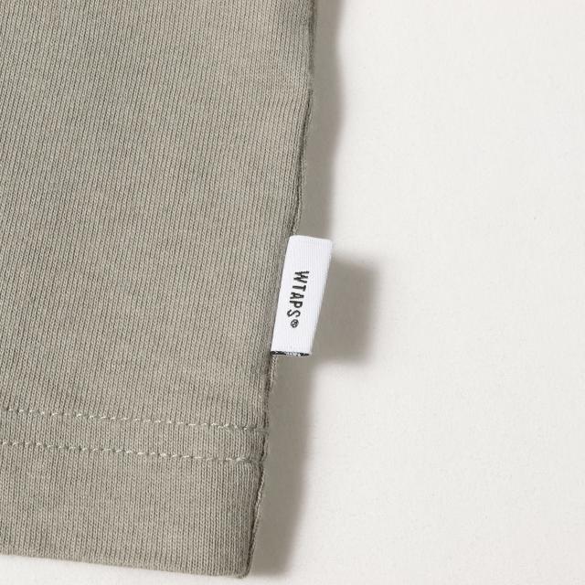 WTAPS ダブルタップス Tシャツ オリーブドラブ サイズ:S | 21AW Champion ロングスリーブ Tシャツ (ACADEMY / LS / COTTON) | トップス カットソー 長袖【メンズ】【中古】【新品同様】【K4537】 WTAPS ダブルタップス Tシャツ オリーブドラブ サイズ:S | 21AW