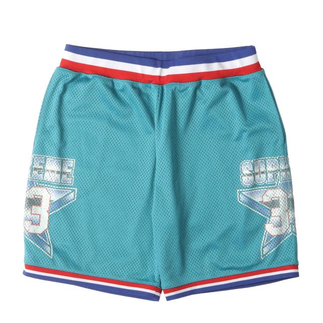 Supreme シュプリーム パンツ ティール サイズ:L | メッシュジャージ バスケットボール ショーツ (All-Star Basketball Short) | ボトムス ショートパンツ【メンズ】【中古】【K4537】