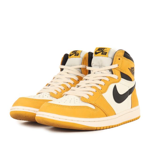 NIKE ナイキ サイズ:US7(25.0cm) | AIR JORDAN 1 RETRO HIGH OG YELLOW OCHRE (DZ5485-701) | エアジョーダン1 レトロ ハイ | イエローオーカー ブラック | ハイカット スニーカー シューズ 靴【メンズ】【中古】【K4537】