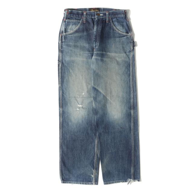 HYSTERIC GLAMOUR ヒステリックグラマー パンツ インディゴ サイズ:FREE | 90s - 00s ヴィンテージ デニム ペインター パンツ | ジッパーフライ | 日本製 | ボトムス ジーンズ ジーパン【メンズ】【中古】【K4540】