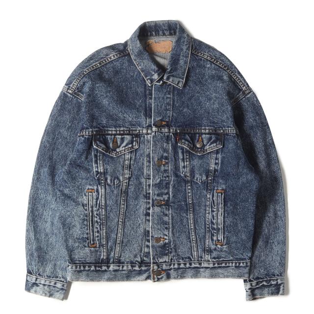 Levis / vintage ヴィンテージ リーバイス ジャケット インディゴ サイズ:M | 80s 70507-0227 ケミカルウォッシュ デニムジャケット | USA製 | 80年代 古着 | アウター Gジャン ブルゾン 【メンズ】【中古】【K4541】
