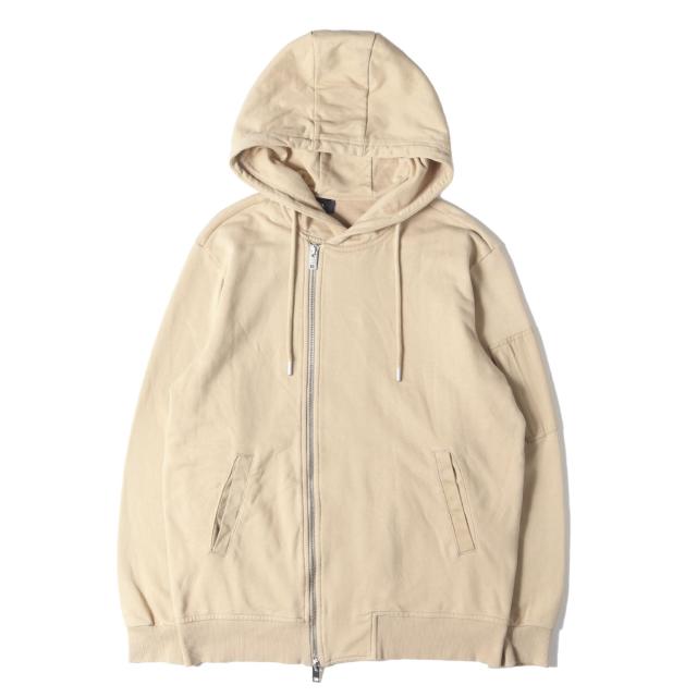 DIESEL ディーゼル パーカー ベージュ サイズ:XL | ダブルジップ スウェットパーカー (00SEEZ-S-GIANT-0IAJH) | 裏毛 | トップス フーディー【メンズ】【中古】【K4541】