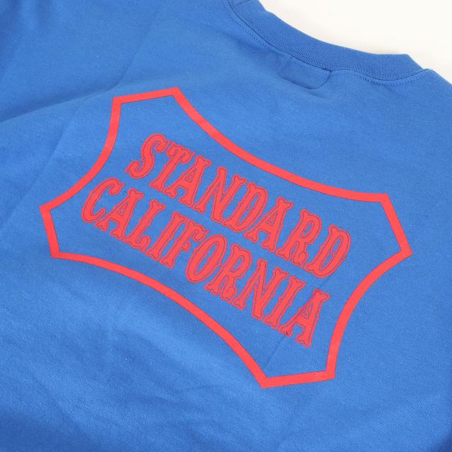 STANDARD CALIFORNIA スタンダードカリフォルニア スウェット ブルー サイズ:L | 23SS VANS ロゴ コットンポリ スウェットシャツ (VANS × SD LOGO SWEAT) | トップス トレーナー 【メンズ】【中古】【美品】【K4541】 STANDARD CALIFORNIA スタンダードカリフォルニア スウェット ブルー