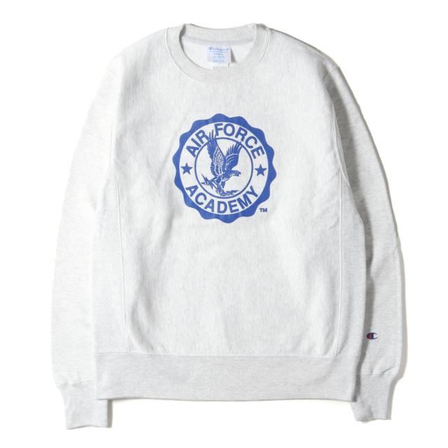 Champion チャンピオン スウェット アッシュグレー サイズ:S | US企画 USAFA リバースウィーブ スウェットシャツ | 米国空軍士官学校 | トップス トレーナー プルオーバー【メンズ】【中古】【美品】【K4542】