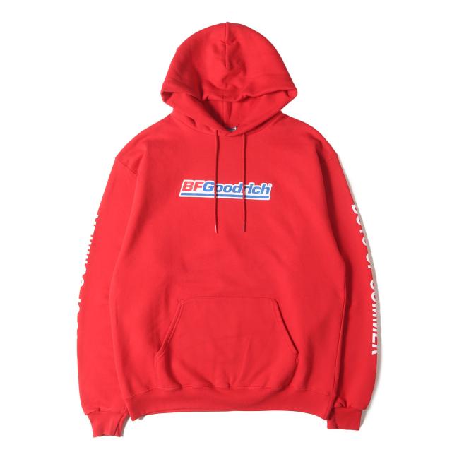 BOYS OF SUMMER ボーイズ オブ サマー パーカー レッド サイズ:L | Championボディ BFgoodrichロゴ スウェットパーカー | トップス フーディー | コラボ【メンズ】【中古】【K4543】