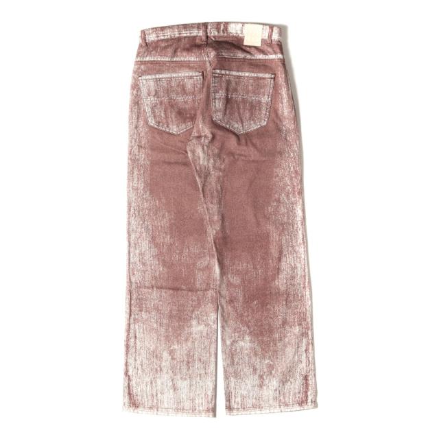 CAMPER カンペール パンツ ホワイト ブラウン サイズ:28 | 25SS ペイント加工 ストレート デニムパンツ (Terracotta Paint Print Denim Jeans) | ジッパーフライ LAB | ボトムス ジーンズ ジーパン【メンズ】【K4543】 CAMPER カンペール パンツ ホワイト ブラウン サイズ:28 | 25SS