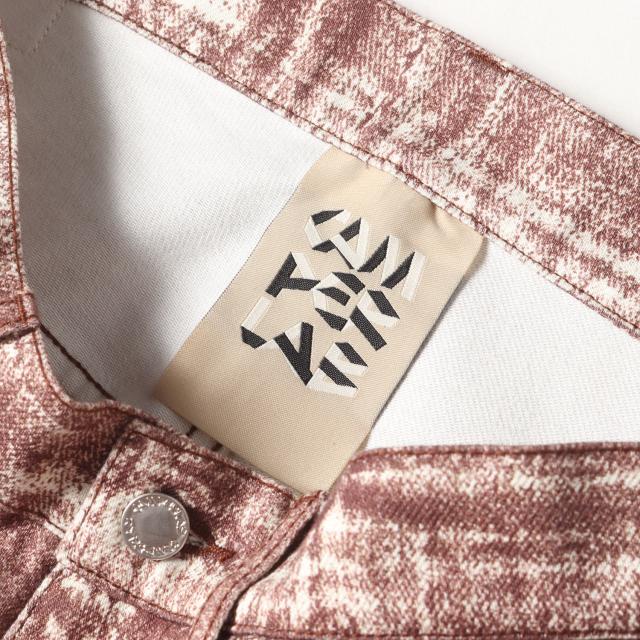 CAMPER カンペール パンツ ホワイト ブラウン サイズ:28 | 25SS ペイント加工 ストレート デニムパンツ (Terracotta Paint Print Denim Jeans) | ジッパーフライ LAB | ボトムス ジーンズ ジーパン【メンズ】【K4543】 CAMPER カンペール パンツ ホワイト ブラウン サイズ:28 | 25SS