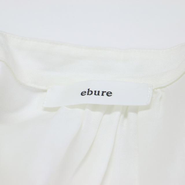 ebure エブール ブラウス アイボリー サイズ:38(M) | ラミー サテン 