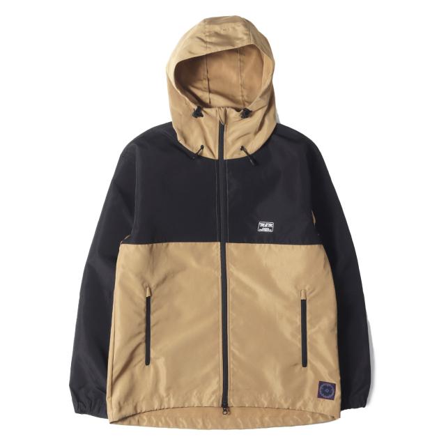 M&M エムアンドエム ジャケット  ベージュ ブラック サイズ:M | 2トーン フルジップ フード ジャケット | アウター ブルゾン 上着【メンズ】【中古】【K4544】