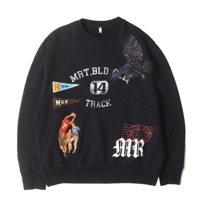 KHOKI コッキ スウェット ブラック 黒 サイズ:3 | 25SS マルチロゴ オーバーサイズ スウェットシャツ (Multi embodied-design sweatshirt) | トップス トレーナー プルオーバー【メンズ】【中古】【美品】【K4544】