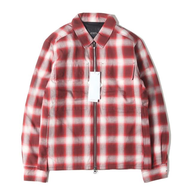SATURDAYS SURF NYC サタデーズサーフニューヨーク ジャケット レッド サイズ:XS | オンブレチェック スイングトップ ジャケット | アウター ブルゾン 上着【メンズ】【K4544】