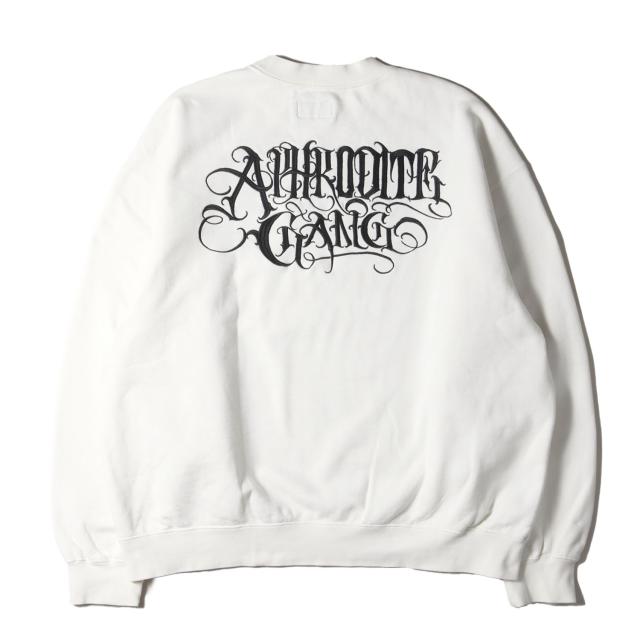 BUDSPOOL バッズプール スウェット ホワイト 白 サイズ:XXL | クラシックロゴ刺繍 クルーネック スウェットシャツ | トップス トレーナー プルオーバー【メンズ】【中古】【K4545】