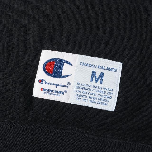 UNDERCOVER アンダーカバー スウェット ブラック 黒 サイズ:M | 25SS Champion オーバーサイズ 7分袖 リバースウィーブ スウェットシャツ | トップス トレーナー | コラボ 【メンズ】【中古】【新品同様】【K4545】 UNDERCOVER アンダーカバー スウェット ブラック 黒 サイズ:M | 25SS